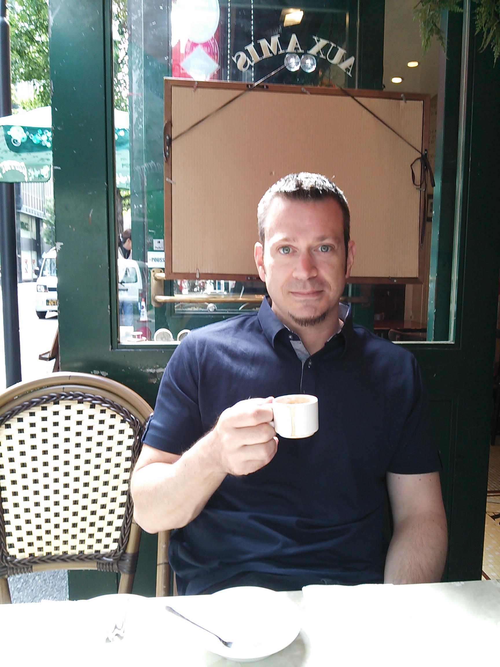 Espresso at a Paris café