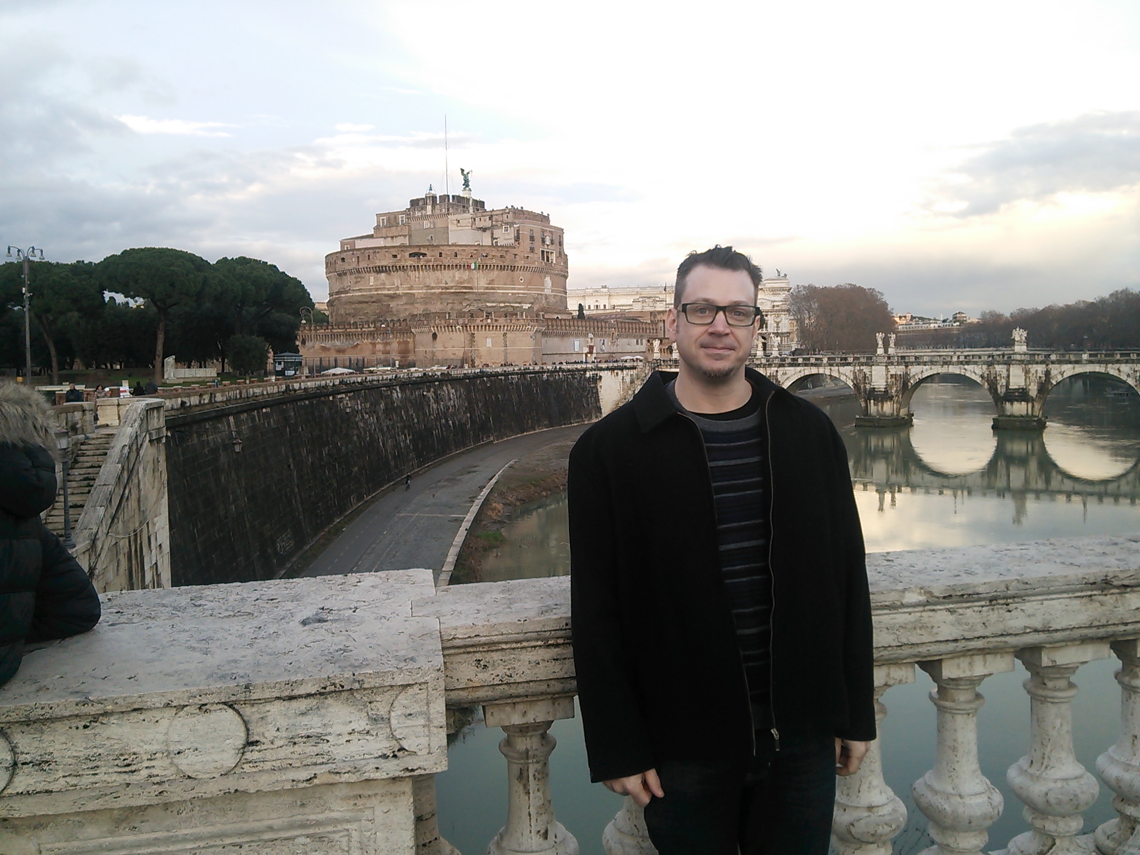 On the bridge at Castel Sant'Angelo, Rome