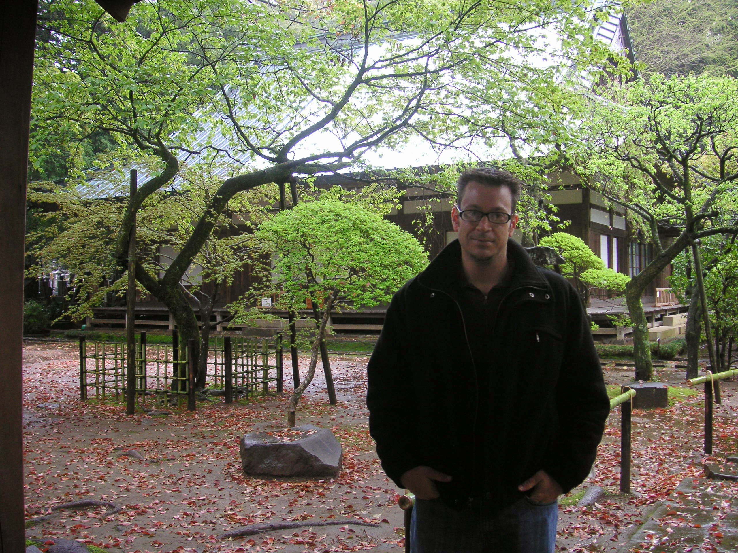 A quiet temple garden in Japan